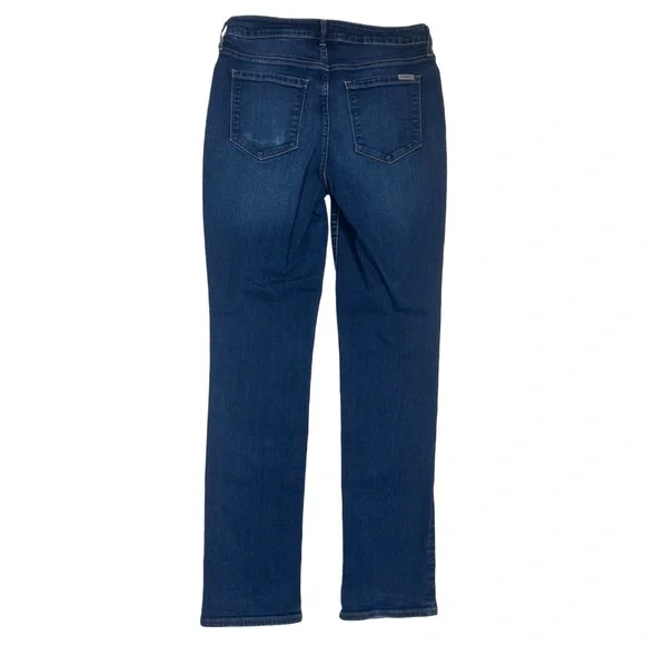 Eddie Bauer Women’s Curvy Fit Straight Leg Indigo Wash Jeans Sz 4 - Picture 2 of 6